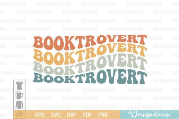 Booktrovert Funny Reading Retro Wavy SVG Review