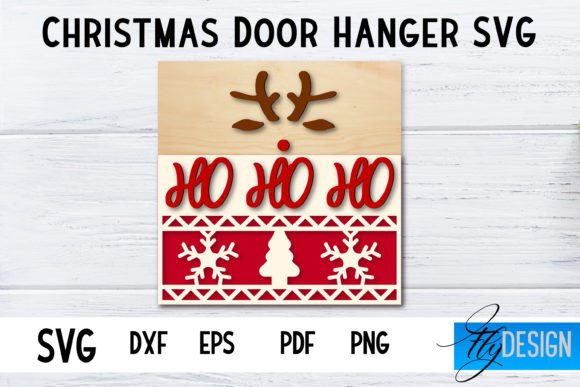 Christmas Door Hanger SVG Square Review