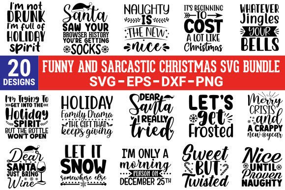 Funny and Sarcastic Christmas SVG Bundle Review