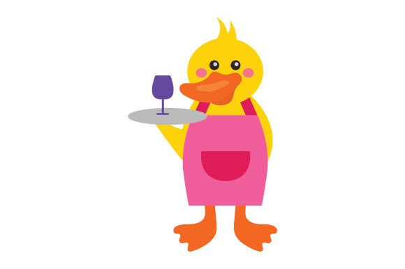 Funny Barista Duck Serving a Cocktail Review