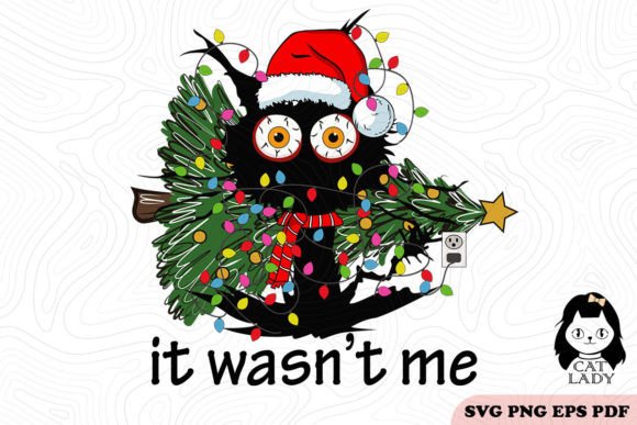 Funny Cat Christmas Quotes SVG PNG Review