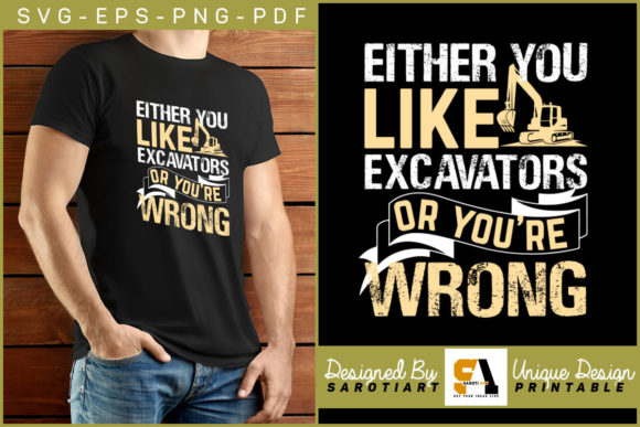 Funny Excavator T-shirt SVG Graphic PNG Review