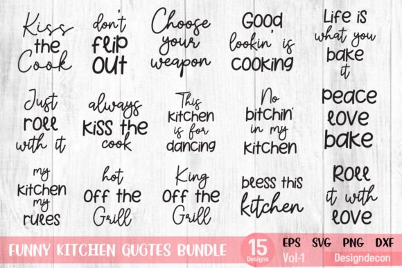 Funny Kitchen Quotes Bundle Svg Vol.1 Review