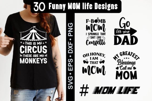 Funny Mom Life Quotes SVG Bundle Review