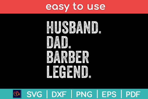 Husband Dad Barber Legend Funny Father's Design Review