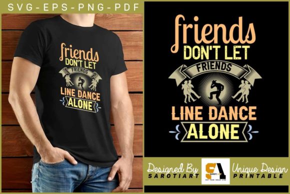Line Dance Funny T-shirt Design SVG PNG Review