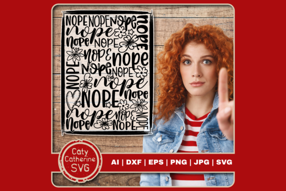 Nope No Funny Word Art Typography SVG Review
